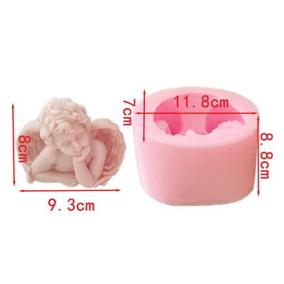 DIY Handmade Aromatherapy Candle Mold 3D Little Angel Candle Homemade Decoration Gypsum Cake Baking Silicone Mold
DIY Handmade Aromatherapy Candle Mold 3D Little Angel Candle Homemade Decoration Gypsum Cake Baking Silicone Mold