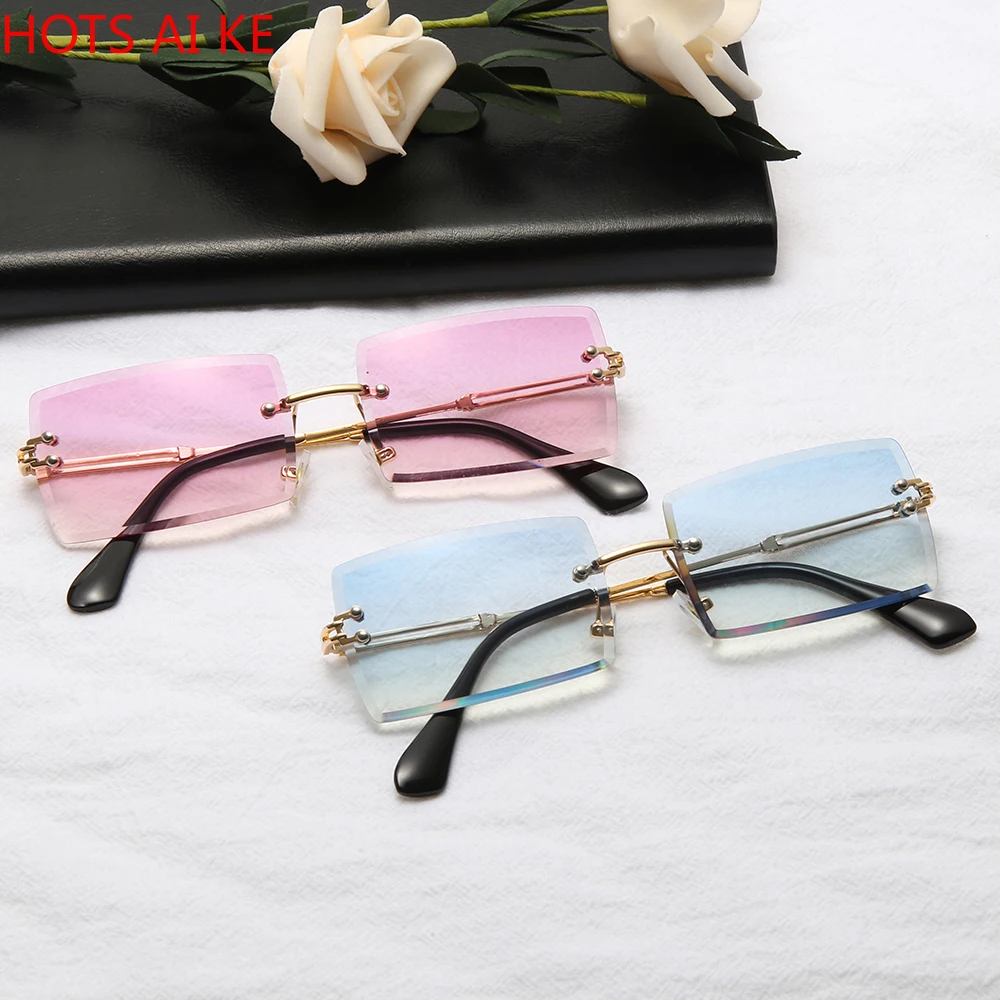 Fashion Square Rimless Sunglasses New Women Small Sun glasses Shades Luxury Brand Metal Sunglass UV400 Eyewear
Fashion Square Rimless Sunglasses New Women Small Sun glasses Shades Luxury Brand Metal Sunglass UV400 Eyewear