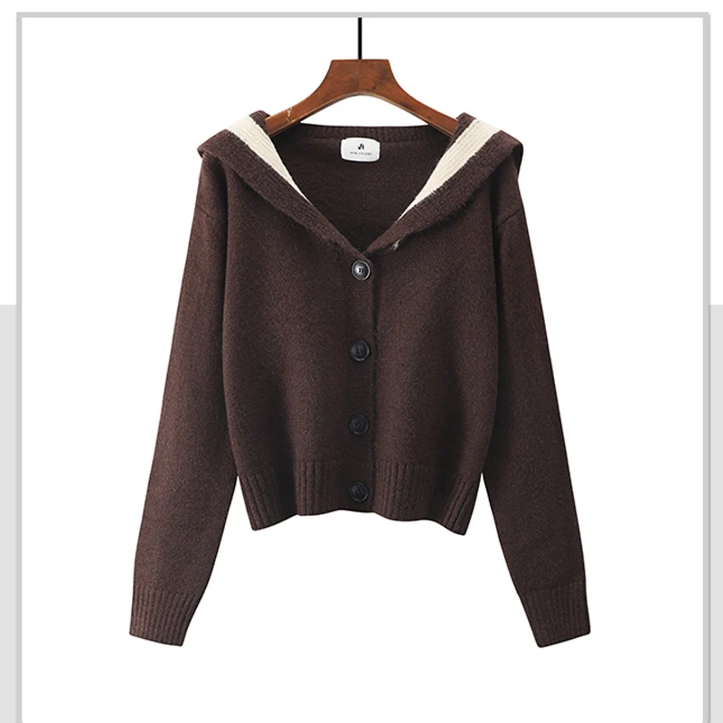 Loose Sweater High Quality Button Up Sweater V Neck Pullover for Lady Y2k Aesthetic Sweatshirt Women Korean Navy Collar Coat
Loose Sweater High Quality Button Up Sweater V Neck Pullover for Lady Y2k Aesthetic Sweatshirt Women Korean Navy Collar Coat