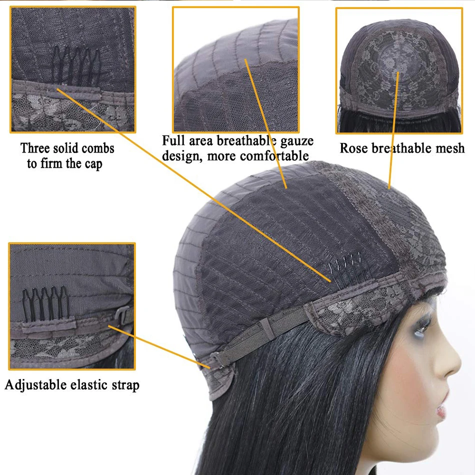 Remy Human Hair Wigs With Bangs Straight Hair Bob Wig 8-16" Natural Black Color Short Human Hair Wigs For Black Women
Remy Human Hair Wigs With Bangs Straight Hair Bob Wig 8-16" Natural Black Color Short Human Hair Wigs For Black Women