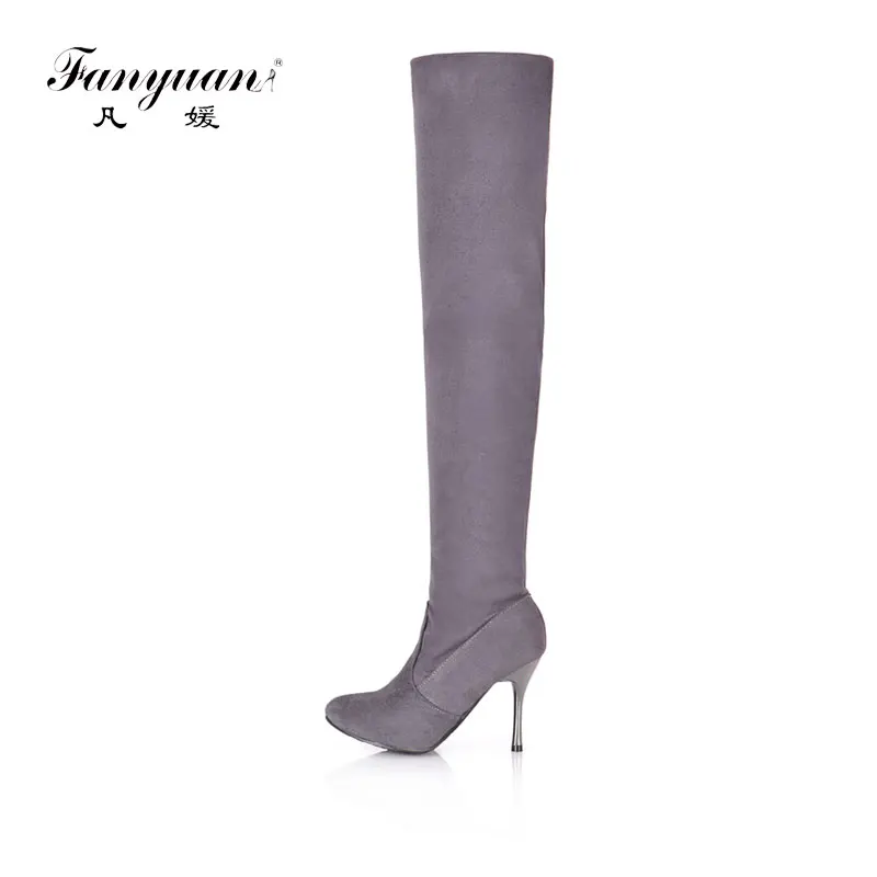 fanyuan Big Size 34-43 Womens High Heel Boots Over the Knee High Boots for Sexy Lady Fashion Shoes Knight Boots Free Shipping
fanyuan Big Size 34-43 Womens High Heel Boots Over the Knee High Boots for Sexy Lady Fashion Shoes Knight Boots Free Shipping