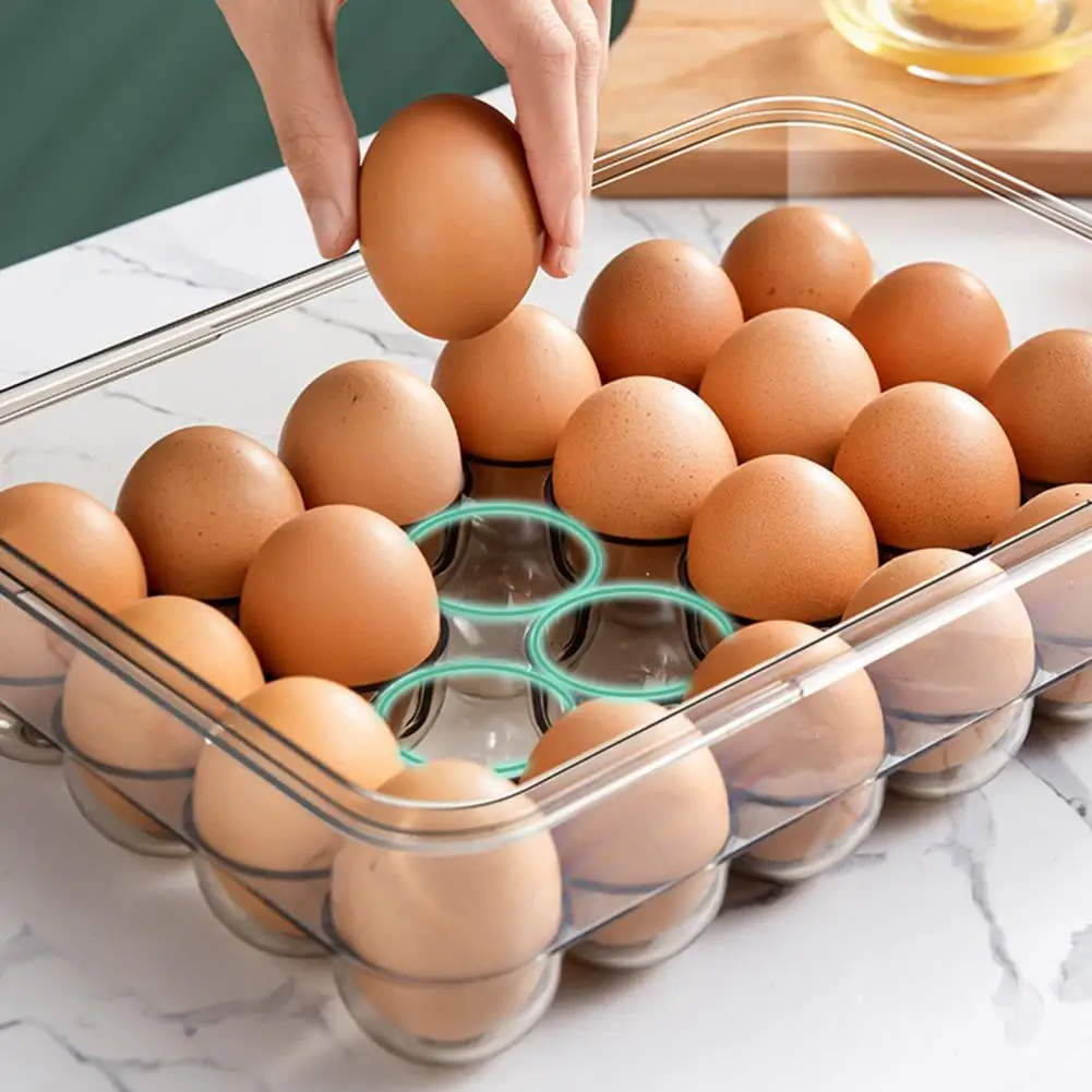 Lightweight Great Refrigerator Clear Egg Organizer Box with Lid Stackable Egg Container Transparent for Dorm
Lightweight Great Refrigerator Clear Egg Organizer Box with Lid Stackable Egg Container Transparent for Dorm