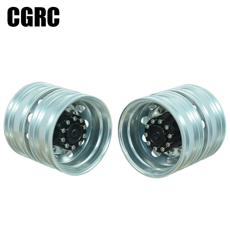 2pcs Stainless Steel Metal Rear Wheels for 1/14 Tamiya RC Truck Trailer Tipper Scania R470 620 Actros MAN Volvo LESU DIY Parts
2pcs Stainless Steel Metal Rear Wheels for 1/14 Tamiya RC Truck Trailer Tipper Scania R470 620 Actros MAN Volvo LESU DIY Parts