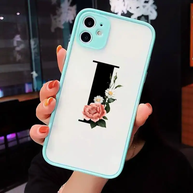 Alphabet Letter flower Phone Case Matte Transparent for iPhone 7 8 11 12 s mini pro X XS XR MAX Plus cover funda
Alphabet Letter flower Phone Case Matte Transparent for iPhone 7 8 11 12 s mini pro X XS XR MAX Plus cover funda