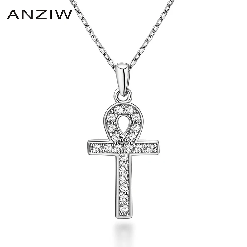 ANZIW Luxury 925 Sterling Silver Pendant Necklace for Women Christian Cross Long Chain Necklace Wedding Silver Jewelry Gifts
ANZIW Luxury 925 Sterling Silver Pendant Necklace for Women Christian Cross Long Chain Necklace Wedding Silver Jewelry Gifts