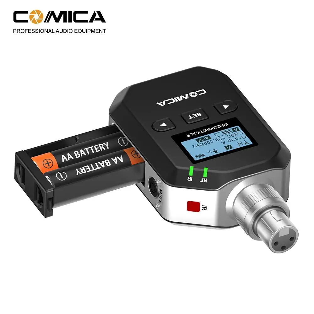 BEESCLOVER WM200/300-XLR 96-канальный UHF Cannon Интерфейс металлический Беспроводной микрофон