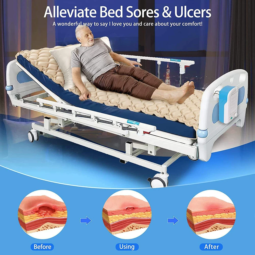 

Medical Air Mattress Anti Bedsore Pad Decubitus Alternating Pressure Bubble Bed Inflatable for Patients in Bed Hospital Home Use