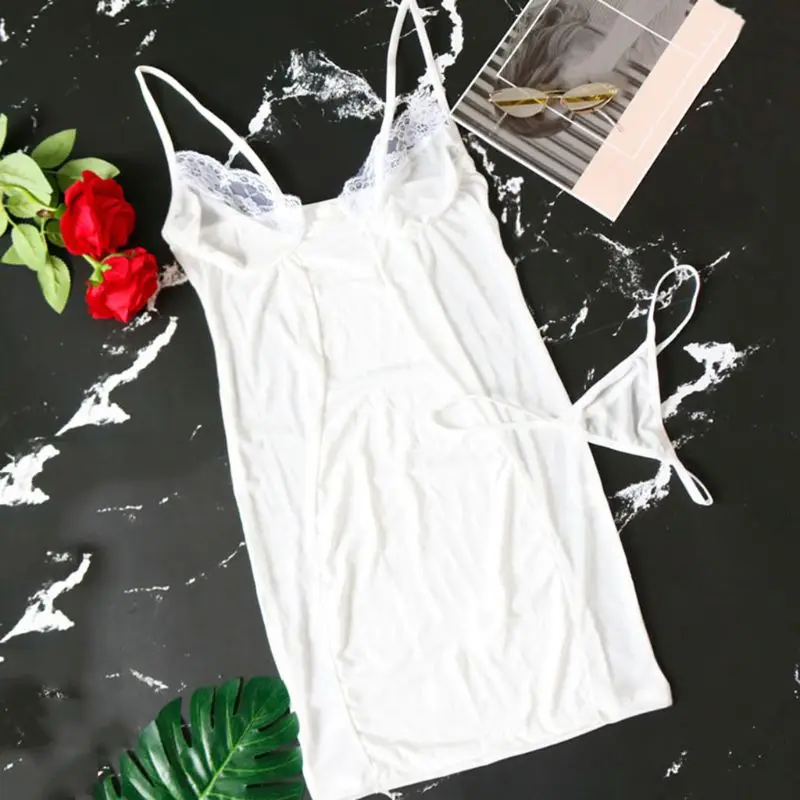 Women Sexy Mesh Splicing Bodycon Mini Lingerie Dress V-Neck Lace Party Nightwear Lingerie Dress New
Women Sexy Mesh Splicing Bodycon Mini Lingerie Dress V-Neck Lace Party Nightwear Lingerie Dress New