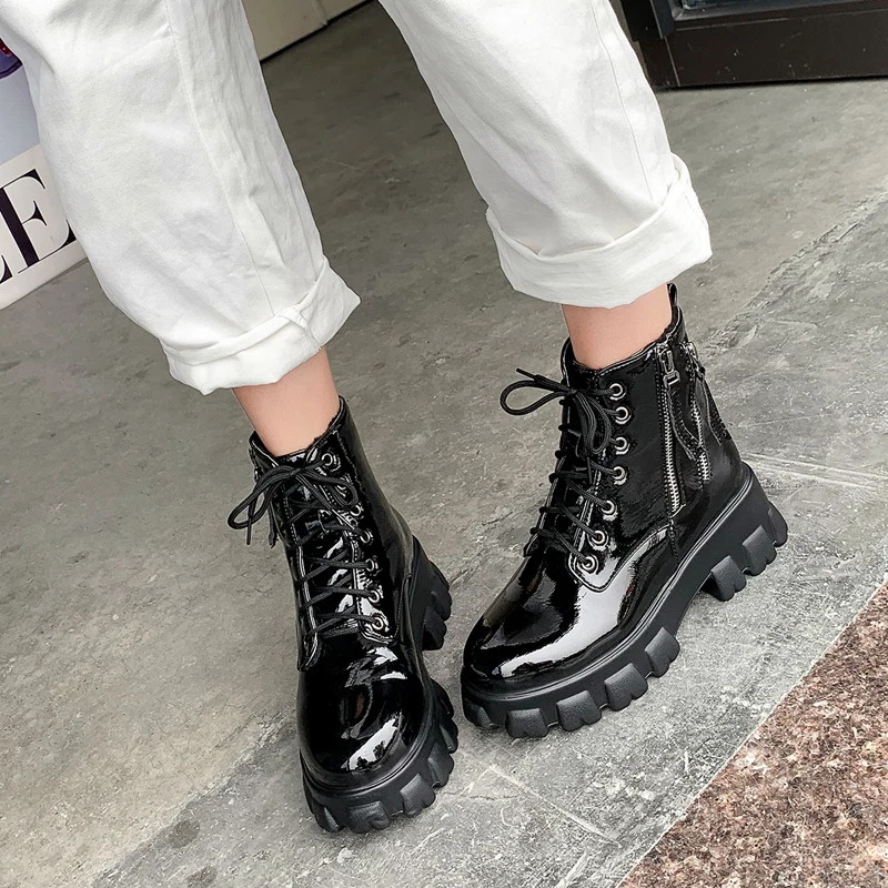 leather lace up high heel ankel Boots Woman 2020 winter platform Flange Short Boots Zapatos De Botas Mujer Winter Shoes Women
leather lace up high heel ankel Boots Woman 2020 winter platform Flange Short Boots Zapatos De Botas Mujer Winter Shoes Women