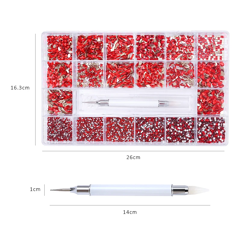 10040Pcs Nail Decoration Set Multi-size DIY Nail Rhinestones Light Siam Box Point Drill Pen Nail Accessories
10040Pcs Nail Decoration Set Multi-size DIY Nail Rhinestones Light Siam Box Point Drill Pen Nail Accessories