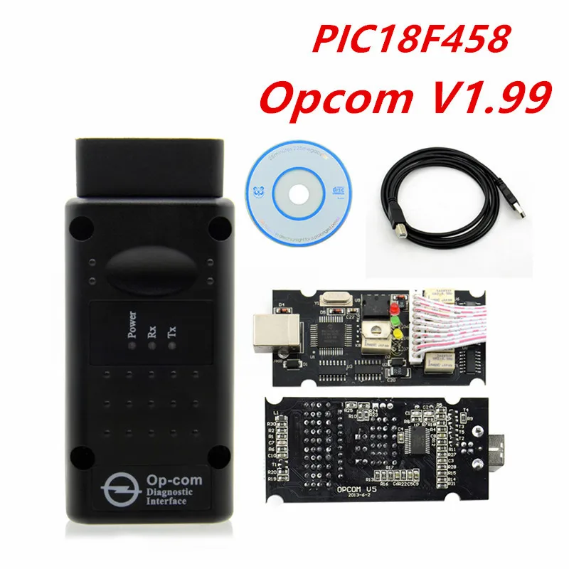 

OPCOM v1.59 V1.70 1.95 1.99 OP COM with real pic18f458 can be flash update firmware OP-COM For Opel Diagnostic tool best quality