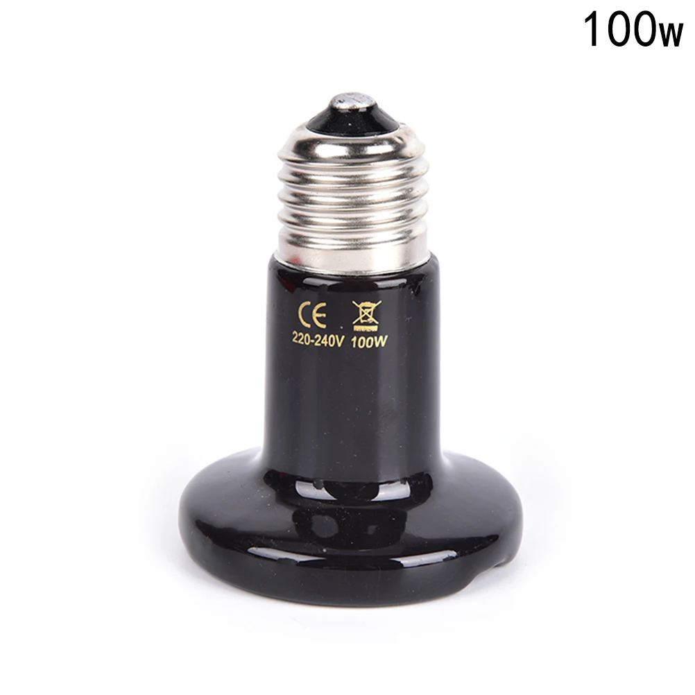 Heating lamp Black Infrared Lamp 25W / 50W / 75W / 100W Black Infrared Ceramic Launcher Heat Lamp Bulbs For Reptiles
Heating lamp Black Infrared Lamp 25W / 50W / 75W / 100W Black Infrared Ceramic Launcher Heat Lamp Bulbs For Reptiles