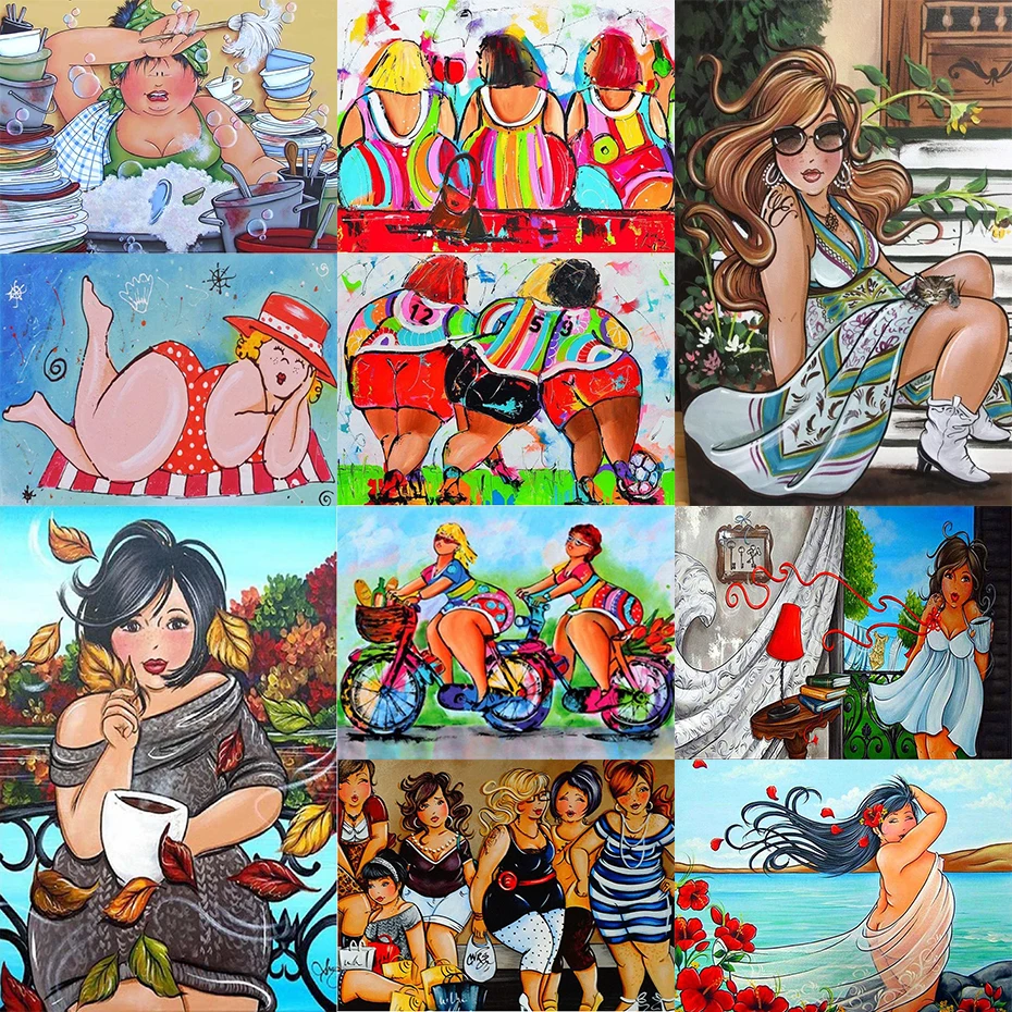 Brand New 5D Diamond Cartoon Fat Girl Life Picture Cross Stitch Kit Full Drill Embroidery Living Room Decoration Handmade Gift
Brand New 5D Diamond Cartoon Fat Girl Life Picture Cross Stitch Kit Full Drill Embroidery Living Room Decoration Handmade Gift