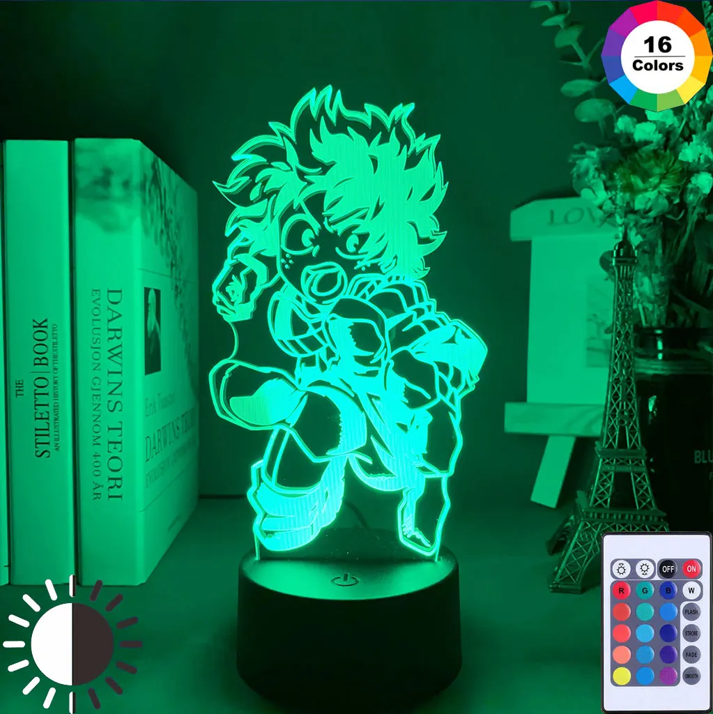 My Hero Led Night Light Bedside Colorful Nightlight for Kids Bedroom Decoration Cool Birthday Gift 3D Lamp Academia Christmas
My Hero Led Night Light Bedside Colorful Nightlight for Kids Bedroom Decoration Cool Birthday Gift 3D Lamp Academia Christmas