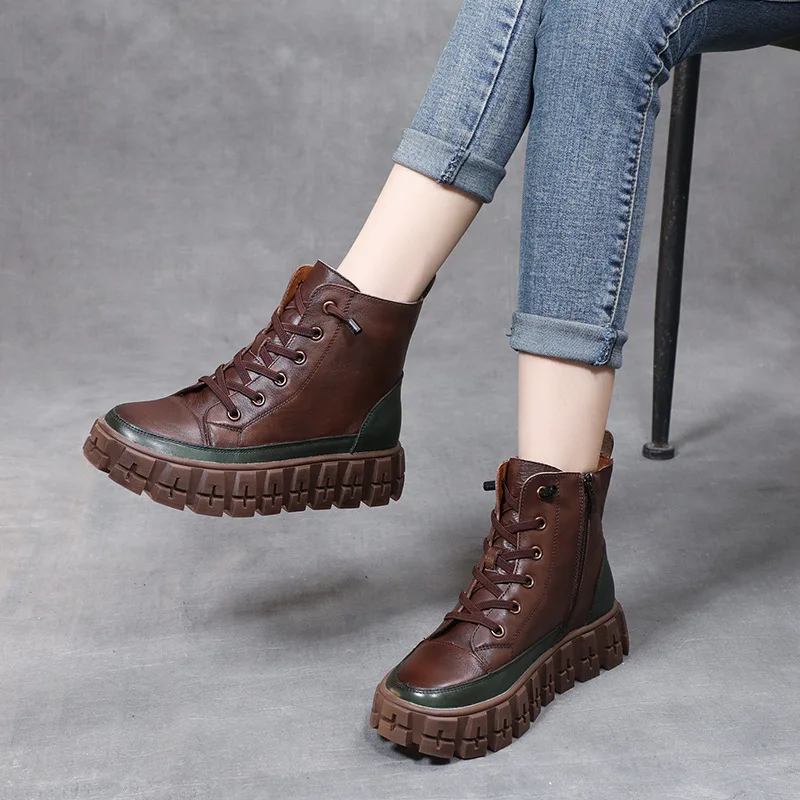 YourSeason Shoes Ladies Winter 2021 Genuine Leather Zip Shoes Round Toe Casual Platform Women Wedges Vintage Boots
YourSeason Shoes Ladies Winter 2021 Genuine Leather Zip Shoes Round Toe Casual Platform Women Wedges Vintage Boots