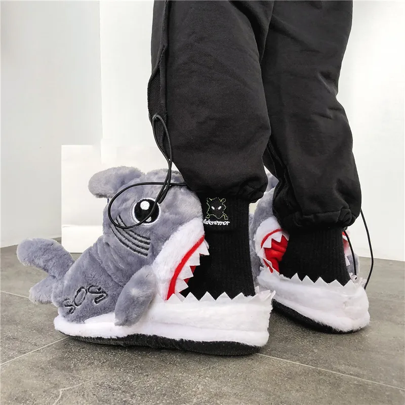 Funny Animal Shark Women Men Indoor Slippers Warm Soft Bottom Cartoon Fish Shoes Gifts Slip-on Women's Fluffy Animal Slippers
Funny Animal Shark Women Men Indoor Slippers Warm Soft Bottom Cartoon Fish Shoes Gifts Slip-on Women's Fluffy Animal Slippers