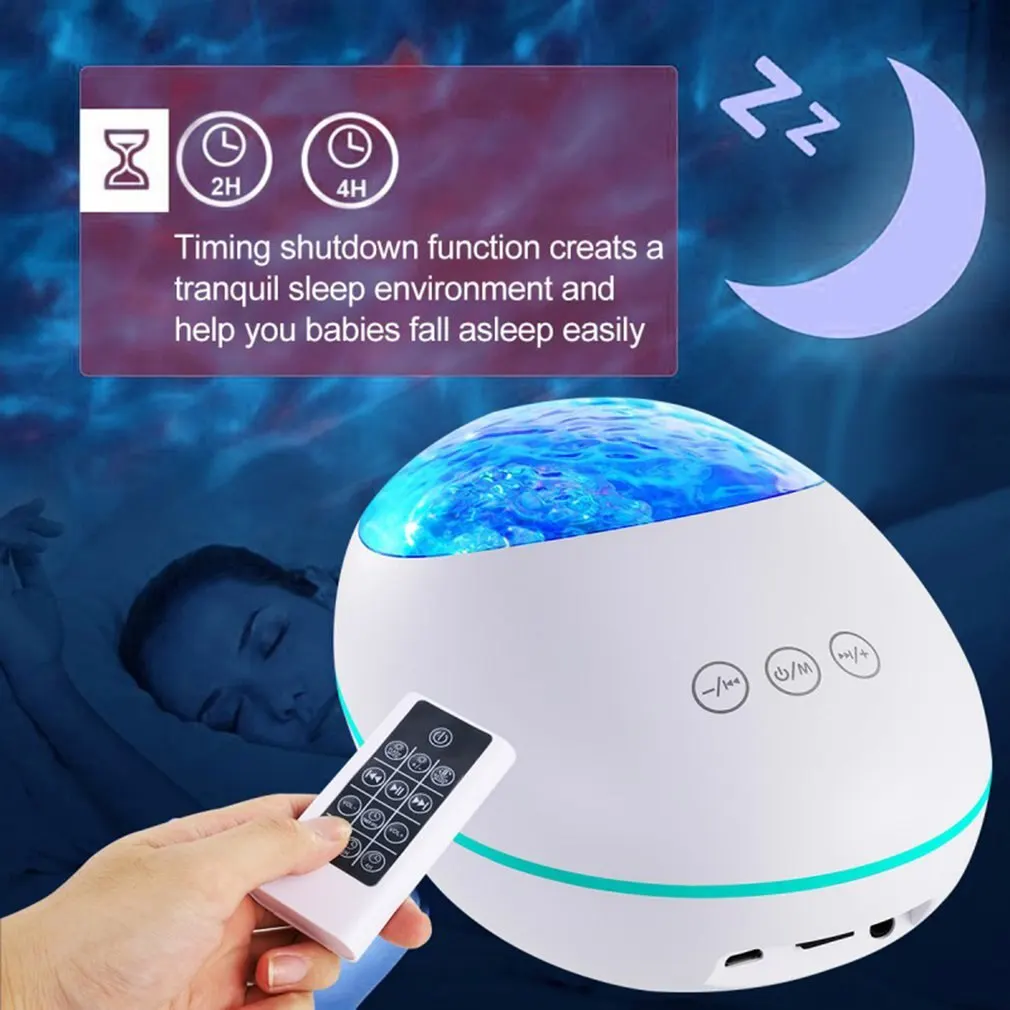 USB Remote Control Ocean Projection Lamp High Power Loudspeaker Built In Music Eight Lighting Modes
USB Remote Control Ocean Projection Lamp High Power Loudspeaker Built In Music Eight Lighting Modes