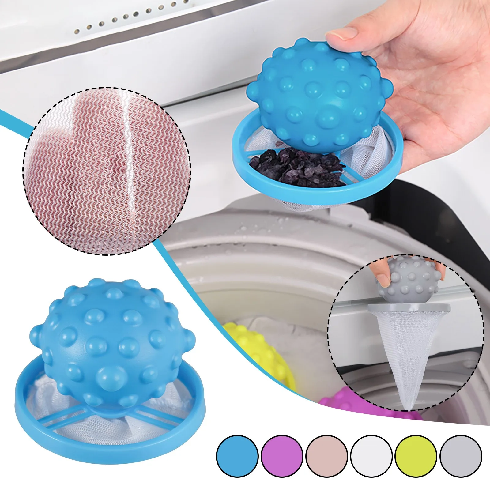 1/3 pcs Washing Machine Filter Washing Machine Floating Lint Mesh Trap Bag Hair Catcher Filter Net Pouch Household Reusable Ball
1/3 pcs Washing Machine Filter Washing Machine Floating Lint Mesh Trap Bag Hair Catcher Filter Net Pouch Household Reusable Ball