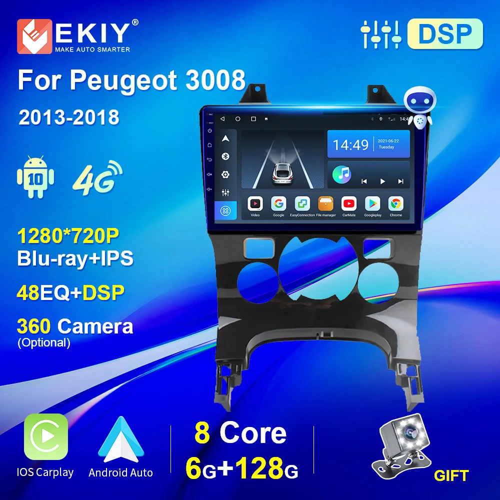 2din Android 10.0 Car Radio For Peugeot 3008 2013 2014 2015 2016 2017 2018 Car Multimedia Player no DVD Player GPS Navigation
2din Android 10.0 Car Radio For Peugeot 3008 2013 2014 2015 2016 2017 2018 Car Multimedia Player no DVD Player GPS Navigation