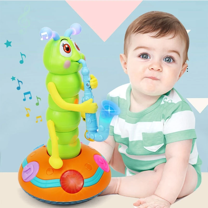 Dancing Saxophone Caterpillar Funny Electric Music Toys with LED Flashlights Toy 40JC
Dancing Saxophone Caterpillar Funny Electric Music Toys with LED Flashlights Toy 40JC