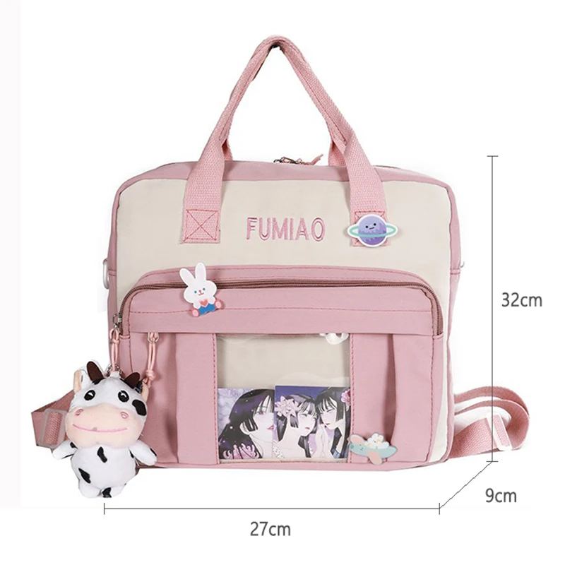 Fashion Cute Letter Design Girls Backpack Women High Quality Nylon Shoulder Messenger Bags Handbag New Panelled Designer Bolsas
Fashion Cute Letter Design Girls Backpack Women High Quality Nylon Shoulder Messenger Bags Handbag New Panelled Designer Bolsas