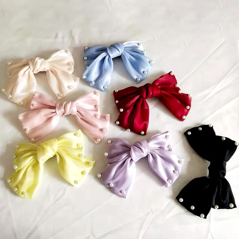 Women Pearl Butterfly Knot Cloth Hairpin Hair Band Solid Color Hair Bands Ladies Headdress Hair Accessories
Women Pearl Butterfly Knot Cloth Hairpin Hair Band Solid Color Hair Bands Ladies Headdress Hair Accessories