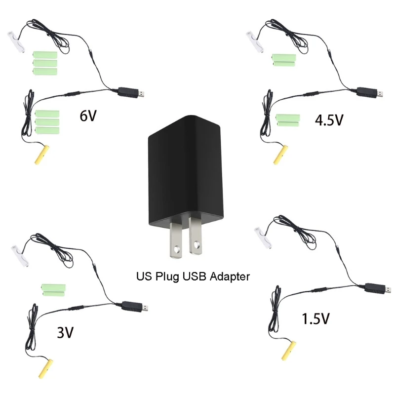 2 in1 AA AAA Battery Eliminator US Power Supply Adapter Replace AA+AAA Batteries for LED Strip Light Toys Gameboy and more
2 in1 AA AAA Battery Eliminator US Power Supply Adapter Replace AA+AAA Batteries for LED Strip Light Toys Gameboy and more