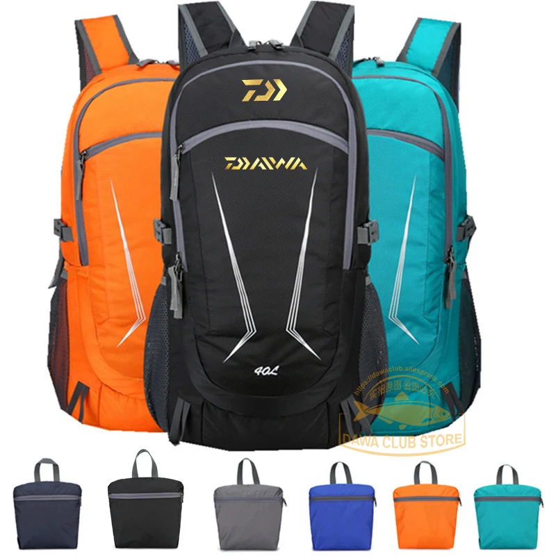 Daiwa Men's Folding Fishing Backpack Outdoor Mountaineering Portable Ultralight Waterproof Multifunctional Storage Folding Bag 
Daiwa Men's Folding Fishing Backpack Outdoor Mountaineering Portable Ultralight Waterproof Multifunctional Storage Folding Bag