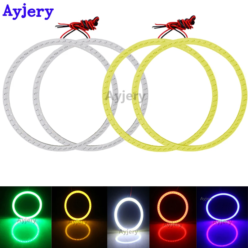 AYJERY COB ангельские глазки 120 мм! 8 шт. (4 пары) Авто Halo кольца мм Angel Eye Автомобильные