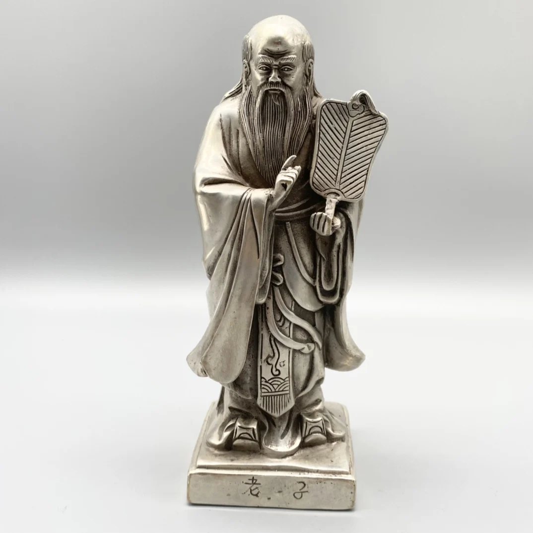 China Fine Workmanship Tibetan Silver White Copper Sculpture ‘ Lao Zi ’Metal Crafts Home Decoration
China Fine Workmanship Tibetan Silver White Copper Sculpture ‘ Lao Zi ’Metal Crafts Home Decoration