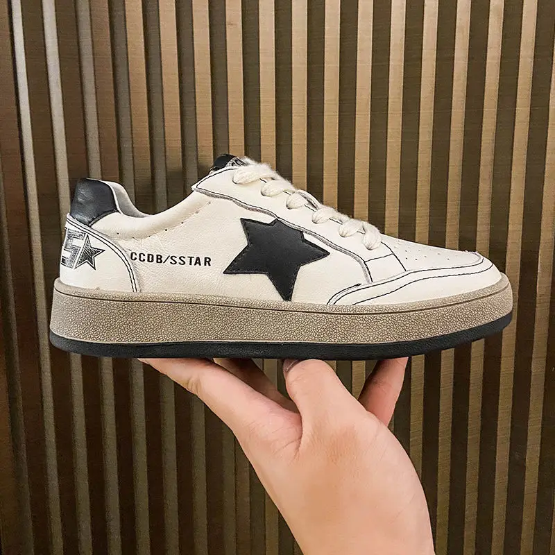 Low help white shoes fashion all-match Dirty shoes lightweight and comfortable flat casual shoes