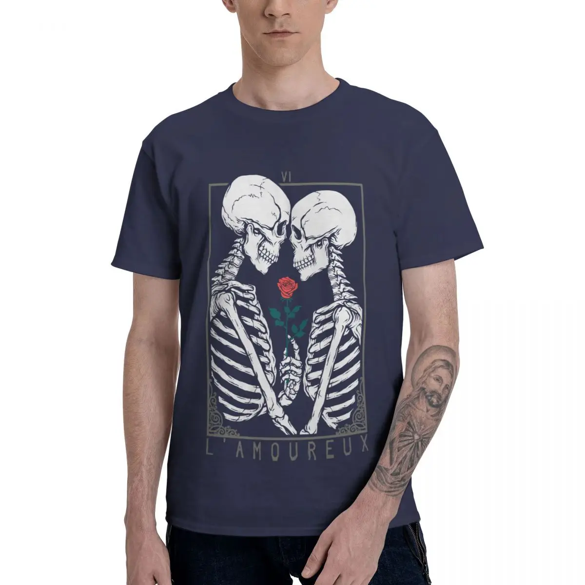 VI The Lovers T-Shirts Pure Cotton Crewneck Men T-Shirt Short Sleeve Plus Size Casual Tee Clothes US Size
VI The Lovers T-Shirts Pure Cotton Crewneck Men T-Shirt Short Sleeve Plus Size Casual Tee Clothes US Size