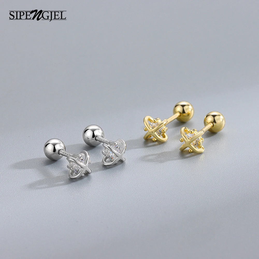 SIPENGJEL Fashion Mini Zircon Earrings For Womnen Stud Earrings Geometric Personality Piercing Earirngs Jewelry
SIPENGJEL Fashion Mini Zircon Earrings For Womnen Stud Earrings Geometric Personality Piercing Earirngs Jewelry