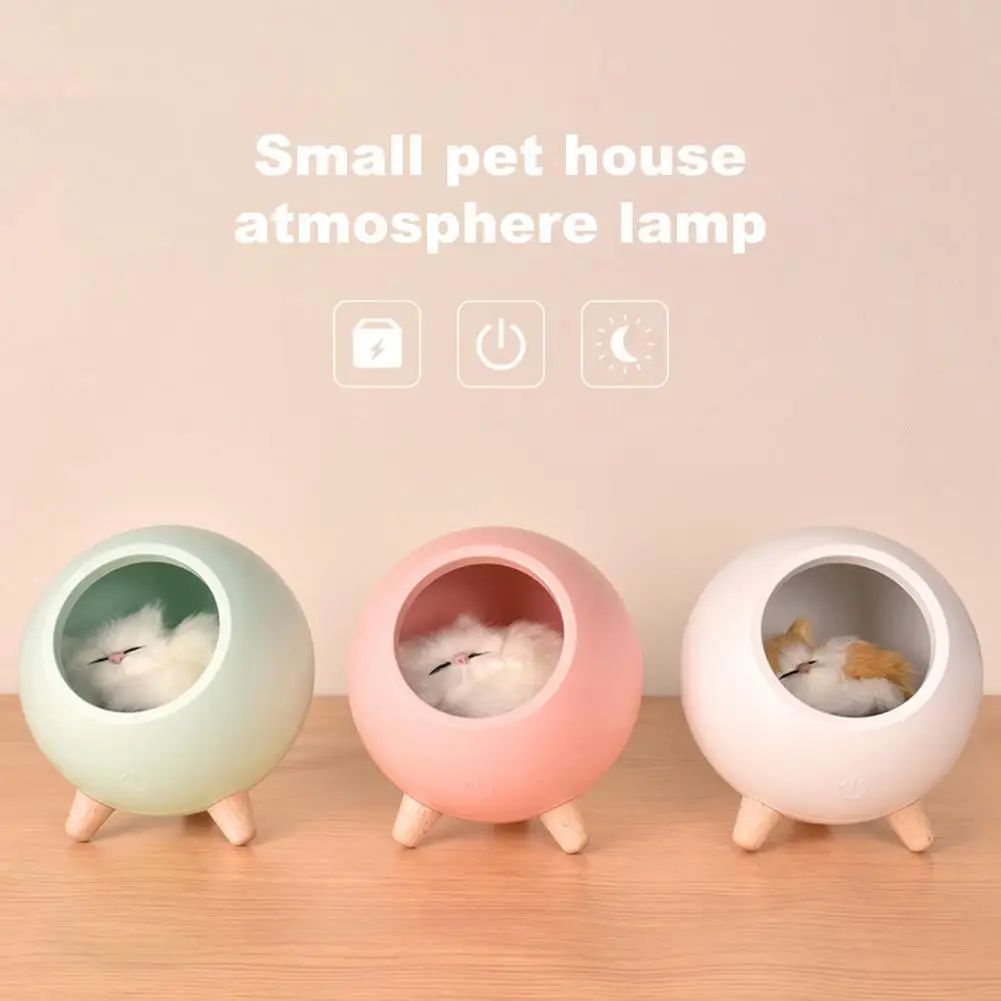 Cat Pet House Ambience Lamp LED Night Light Cute Little Cat Pet House Night Light USB Touch Stepless Dimming-Atmosphere Light
Cat Pet House Ambience Lamp LED Night Light Cute Little Cat Pet House Night Light USB Touch Stepless Dimming-Atmosphere Light