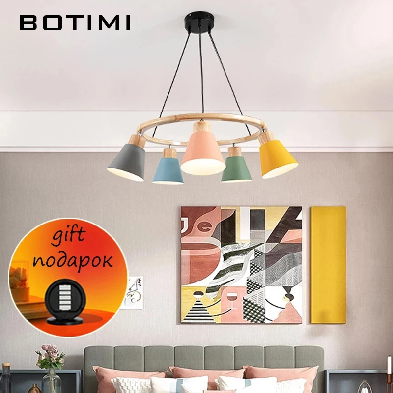 BOTIMI Modern 220V Colorful Lampshade Metal Pendant Lamp Nordic Minimalist Bedroom Living Room Lamp Dining Room Lamp
BOTIMI Modern 220V Colorful Lampshade Metal Pendant Lamp Nordic Minimalist Bedroom Living Room Lamp Dining Room Lamp