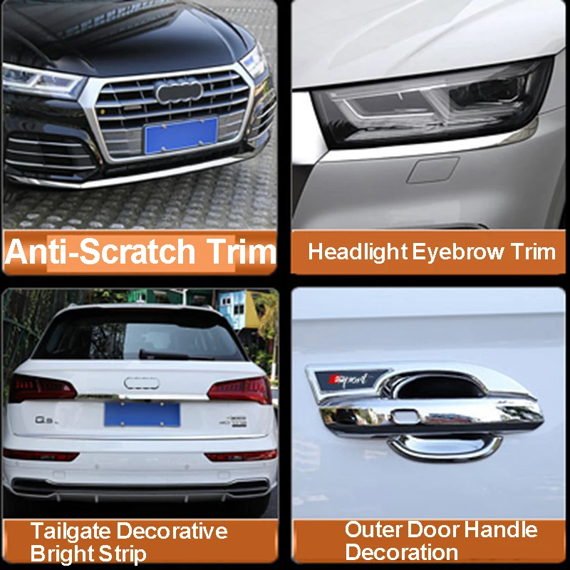 ABS Stainless Steel Car Rearview Door Handle Knob Haeadlight Cover Trims for Audi Q5 FY 2018 2019 2020 2021 Interior Accessories
ABS Stainless Steel Car Rearview Door Handle Knob Haeadlight Cover Trims for Audi Q5 FY 2018 2019 2020 2021 Interior Accessories