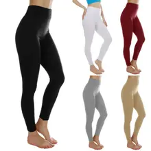 Fashion High Waist Leggings Womens Autumn Winter Fitness Leggings Push Up Running Workout Gym Trousers Solid Elastic Pants