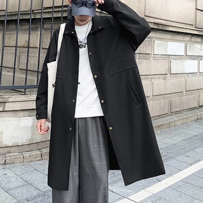 Autumn Black/Green/Beige Trench Coat Men's Fashion Casual Long Coat Men Korean Loose Oversized Windbreaker Jacket Mens Overcoat
Autumn Black/Green/Beige Trench Coat Men's Fashion Casual Long Coat Men Korean Loose Oversized Windbreaker Jacket Mens Overcoat