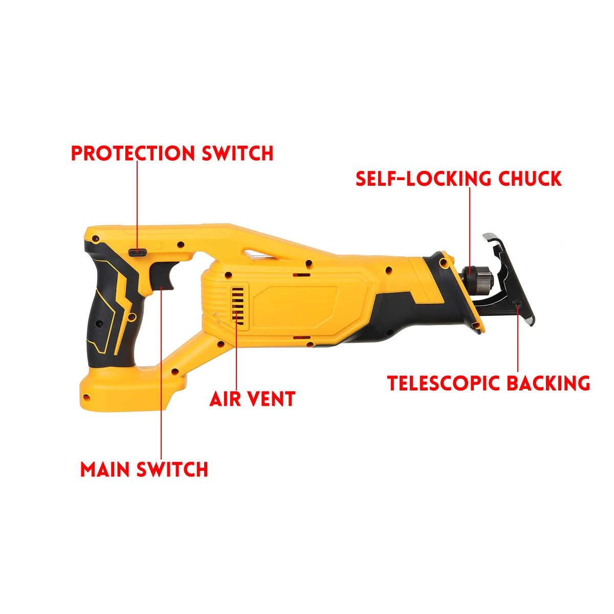 Drillpro Cordless Electric Saw Reciprocating Saw Variable Speed for Wood Metal Cutting DIY Power Saws for 18V Makita Battery
Drillpro Cordless Electric Saw Reciprocating Saw Variable Speed for Wood Metal Cutting DIY Power Saws for 18V Makita Battery
