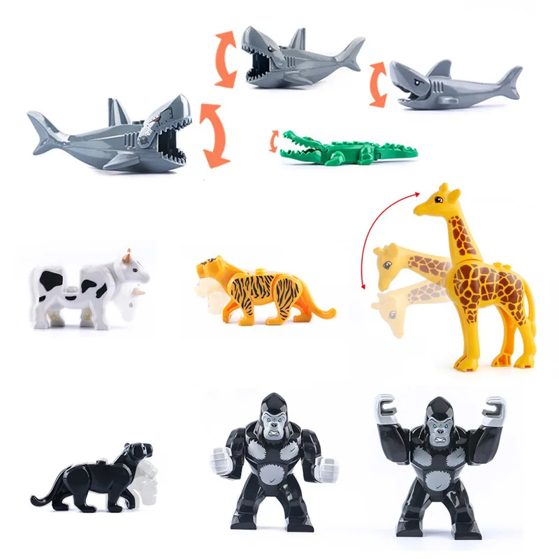 Locking Animals Wild Wolf Elk Tiger Camel Building Blocks Toys for Children Compatible DIY MOC Bricks Horses Mammoths Kids Gifts
Locking Animals Wild Wolf Elk Tiger Camel Building Blocks Toys for Children Compatible DIY MOC Bricks Horses Mammoths Kids Gifts