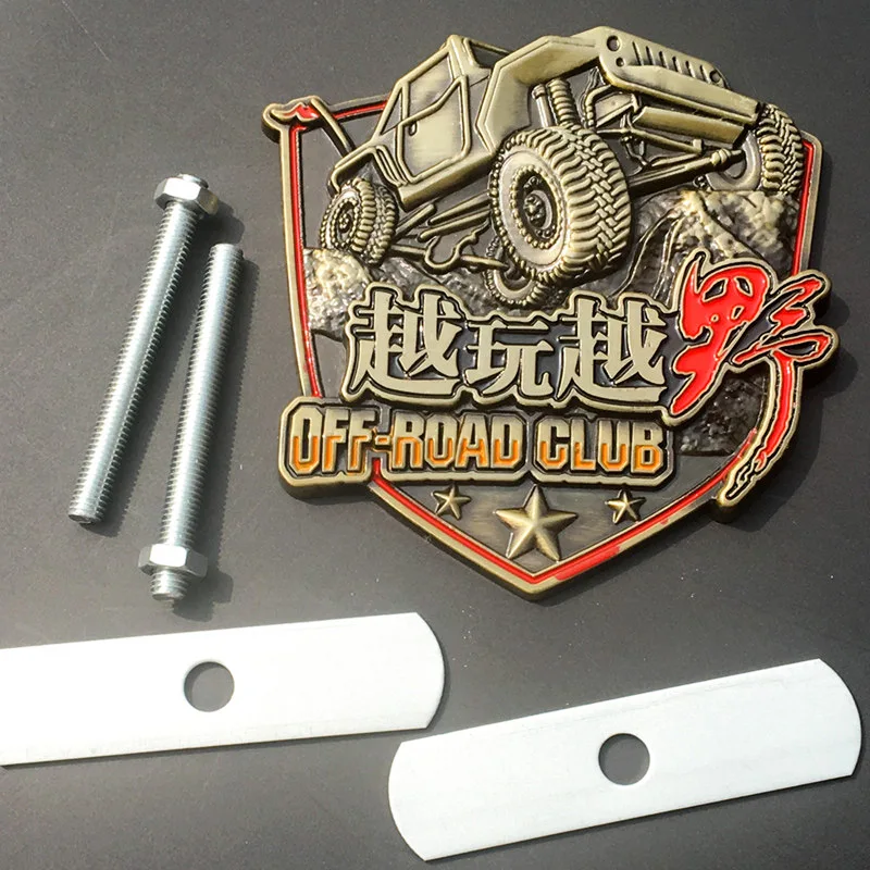 1 шт. металлические 3D хромированные наклейки для внедорожников клубов значок