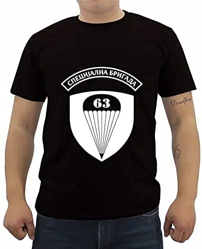 Summer Fashion Casual Men O-Neck Cotton T Shirt Serbian Special Force 63 Parachute Design T Shirt Black
Summer Fashion Casual Men O-Neck Cotton T Shirt Serbian Special Force 63 Parachute Design T Shirt Black