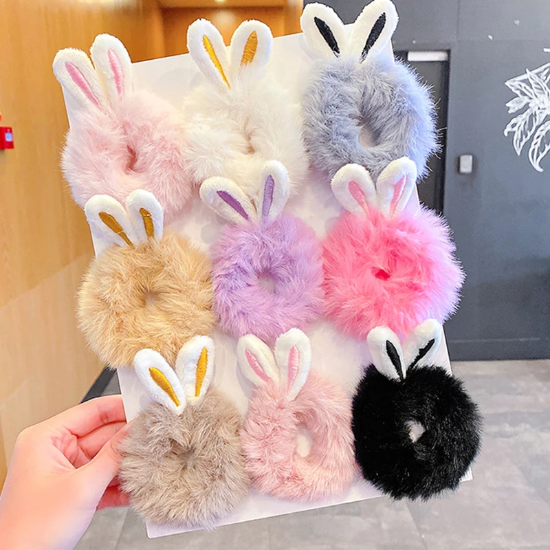 Autumn Winter Candy Color Plush Rabbit Hair Ring Multi-colored Elastic Plush Hair Ring Girl Cute Rubber Band Hair Accessories
Autumn Winter Candy Color Plush Rabbit Hair Ring Multi-colored Elastic Plush Hair Ring Girl Cute Rubber Band Hair Accessories