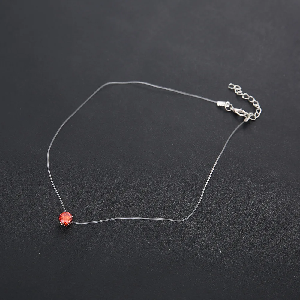 Classic Choker Invisible Fish Line Crystal Necklace Pendants Neck Zircon Women Clavicle Chain Lady Feminino Collar
Classic Choker Invisible Fish Line Crystal Necklace Pendants Neck Zircon Women Clavicle Chain Lady Feminino Collar