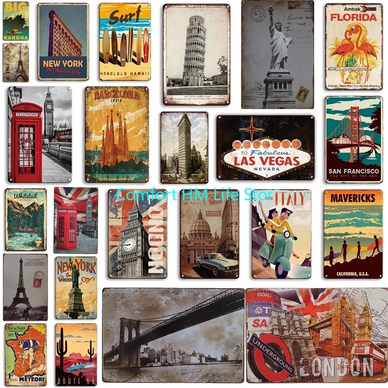 Retro Travel Metal Poster Plaque Metal Vintage Metal Tin Sign Home Decor Wall Decor for Living Room Beach House Decorative Plate
Retro Travel Metal Poster Plaque Metal Vintage Metal Tin Sign Home Decor Wall Decor for Living Room Beach House Decorative Plate