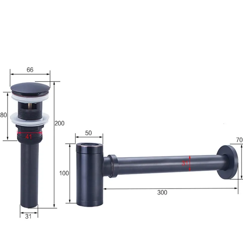Basin Pop Up Drain Black Brass Bathroom Sink Siphon Drains Bottle Trap With Pop Up Drain Kit P-TRAP Pipe Waste Hardware
Basin Pop Up Drain Black Brass Bathroom Sink Siphon Drains Bottle Trap With Pop Up Drain Kit P-TRAP Pipe Waste Hardware