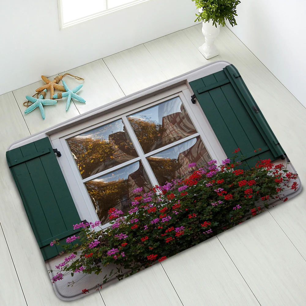 Anti-Slip Bath Mats Retro Doors Windows European Style Streets Indoor Floor Mats Kitchen Bedroom Doormats Washable Home Carpet
Anti-Slip Bath Mats Retro Doors Windows European Style Streets Indoor Floor Mats Kitchen Bedroom Doormats Washable Home Carpet