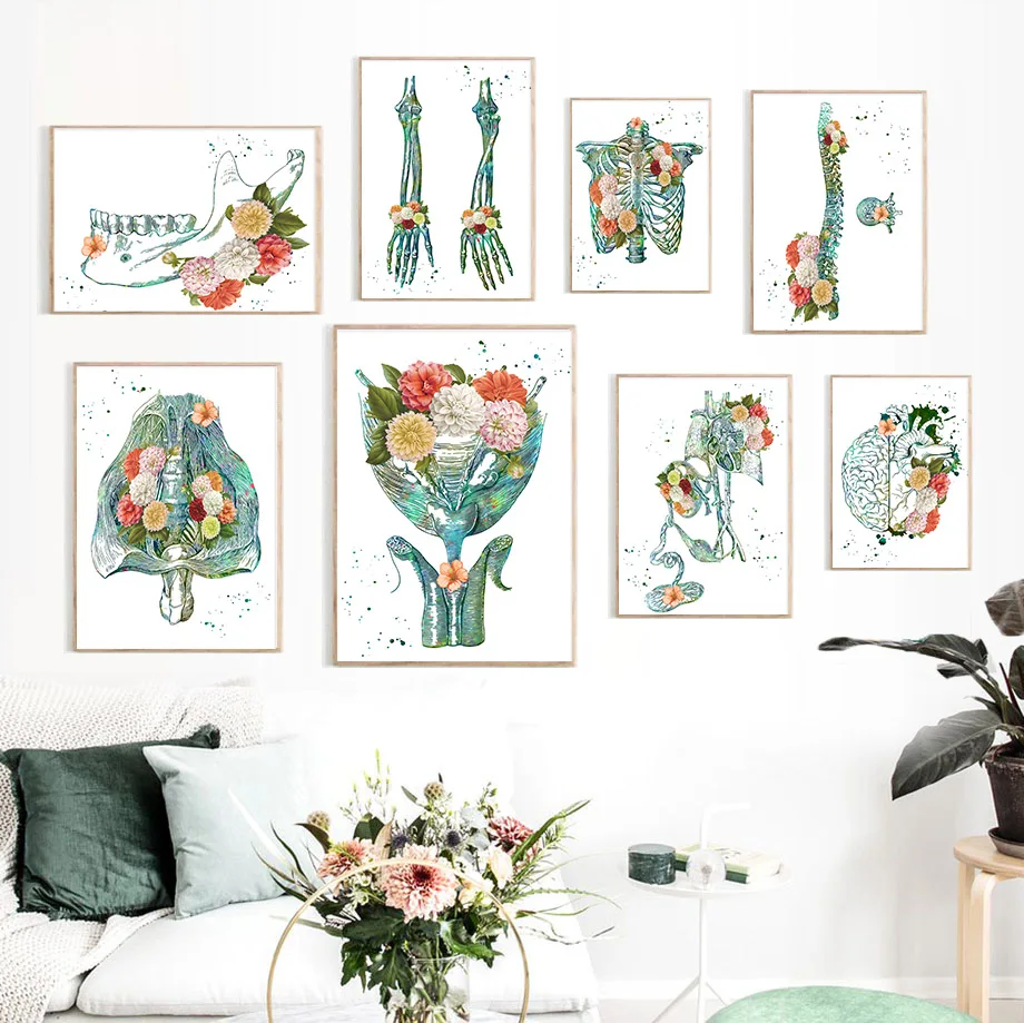 Anatomy Skeleton Brain Foot Spine Wall Art Canvas Painting Vintage Nordic Posters And Prints Wall Pictures For Living Room Decor
Anatomy Skeleton Brain Foot Spine Wall Art Canvas Painting Vintage Nordic Posters And Prints Wall Pictures For Living Room Decor
