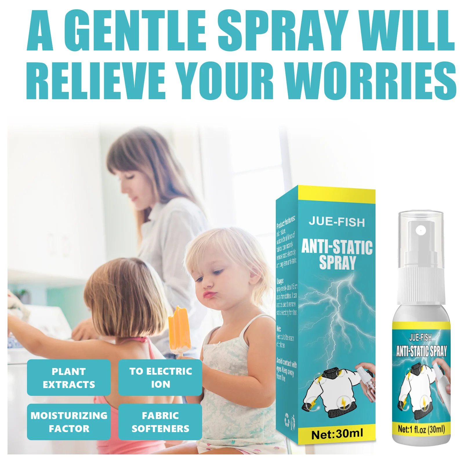 Антистатический спрей унисекс, домашний антистатический спрей, одежда в дополнение к статическому зимнему свитеру, одеялу, смягчителю ткан...
Антистатический спрей унисекс, домашний антистатический спрей, одежда в дополнение к статическому зимнему свитеру, одеялу, смягчителю ткан...