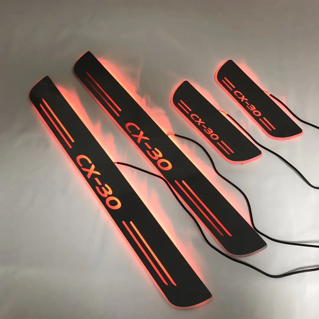 Acrylic mobile LED welcome scooter wear plate door sill frame path light for MAZDA CX-30 dedicated remote switch light
Acrylic mobile LED welcome scooter wear plate door sill frame path light for MAZDA CX-30 dedicated remote switch light